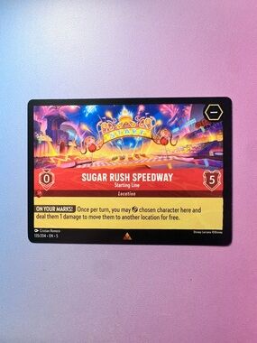 sugar rush speedway [wreck-it ralph] - 135/204 (rare)— lorcana: shimmering skies